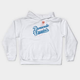 Democratic Socialists Baseball Style White Kids Hoodie